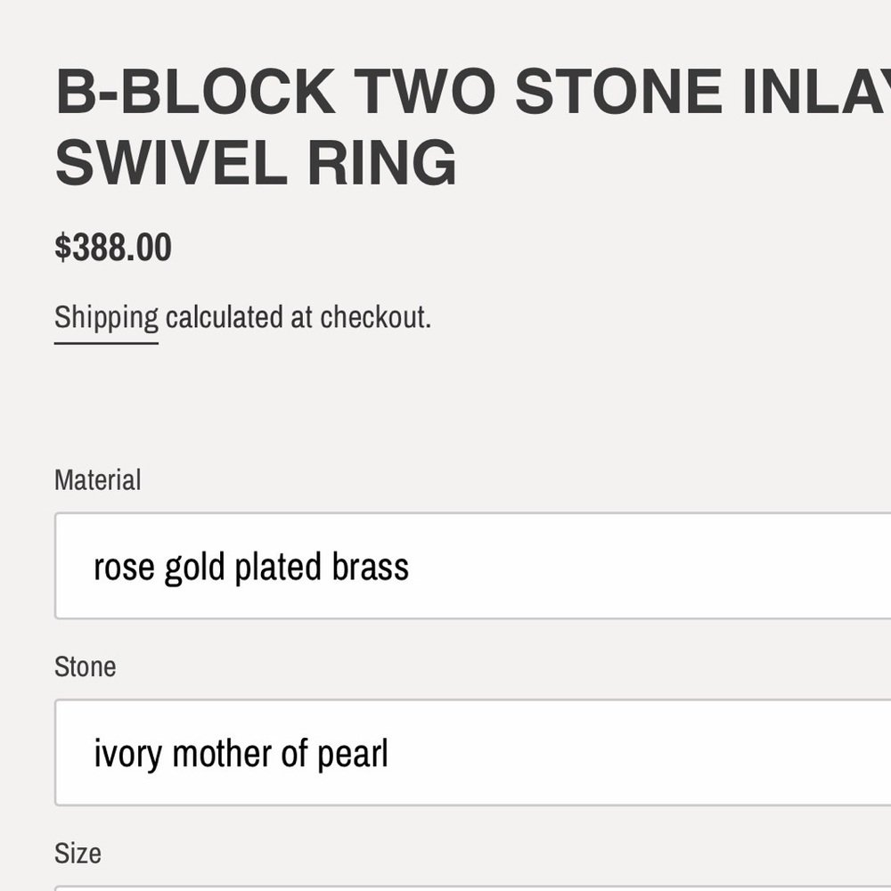 Moving Sale 🌟 Elegant Two Stone Pink Mother of Pearl Ring - Rose Gold - Picture 7 of 7
